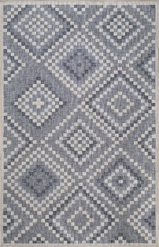 Aztec Trellis Indoor/Outdoor Rug | Grey