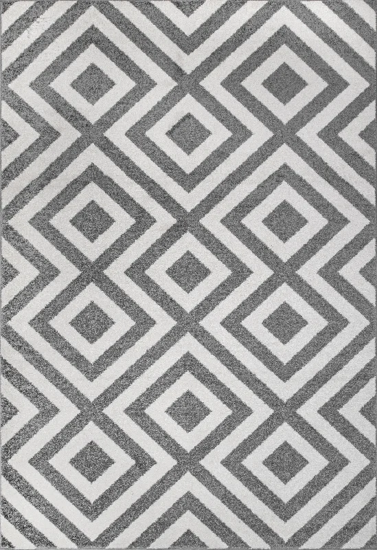 Chevron Stripes Rug | Grey