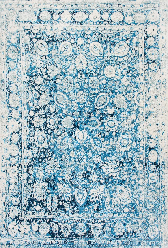 Decorative Plumes Rug | Blue