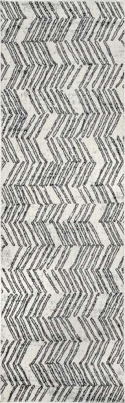 Dorothy Reverse Chevrons Rug | Grey