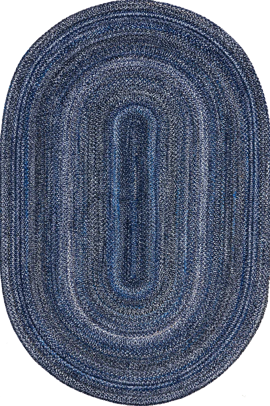 Farah Braided Ombre Rug | Blue