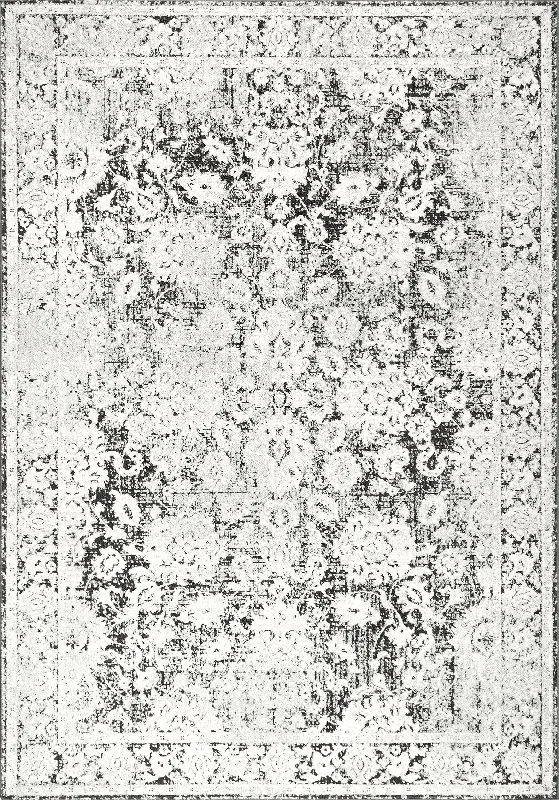 Floral Silhouette Rug | Ivory