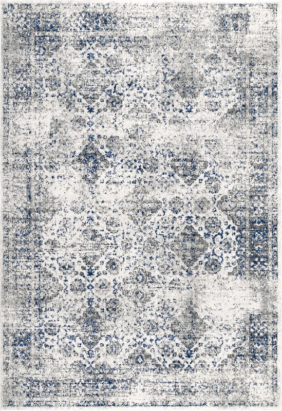 Hazy Mysterious Tarnish Rug | Blue