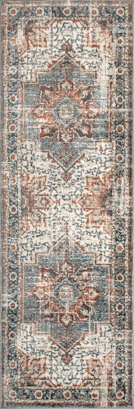 Helios Medallion Rug | Blue