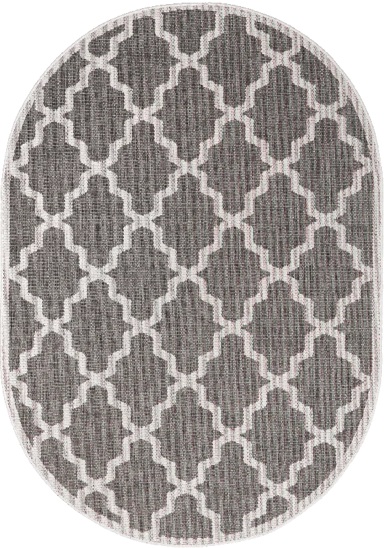 Indoor/Outdoor Moroccan Trellis Rug | Grey