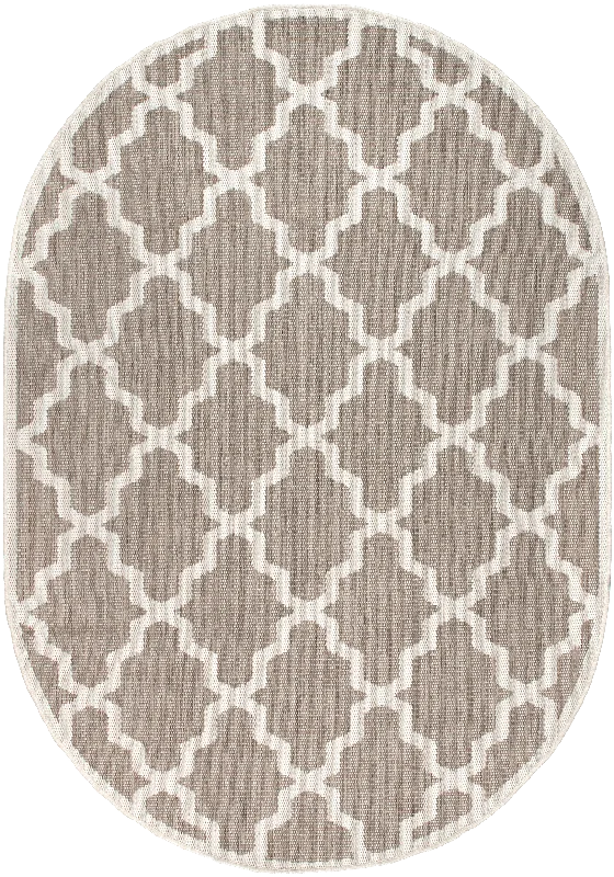 Indoor/Outdoor Moroccan Trellis Rug | Taupe