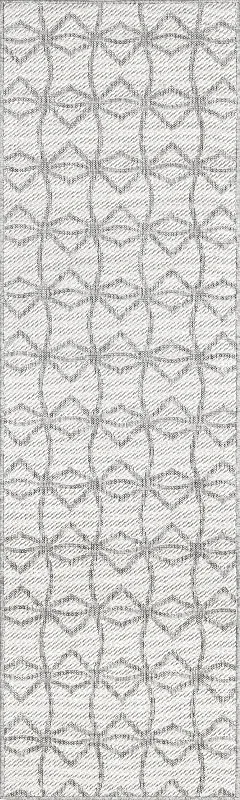 Ivied Trellis Indoor/Outdoor Flatweave Rug | Light Grey