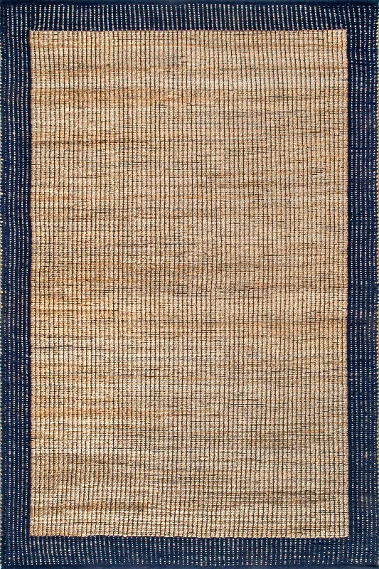 Ivy Jute Bordered Rug | Navy