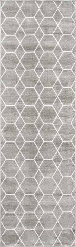 Jacqueline Honeycomb Trellis Rug | Grey