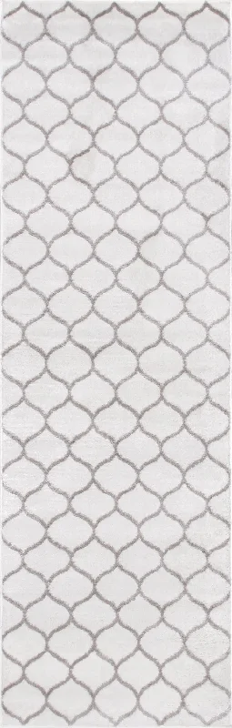 Judy Scalloped Trellis Rug | Beige