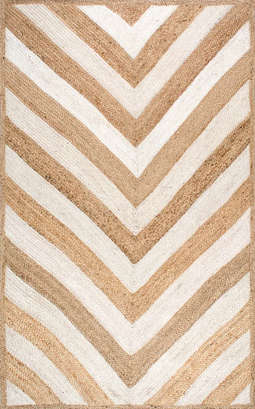 Jute Chevron Rug | Natural