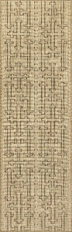 Lainey Celtic Cross Indoor/Outdoor Rug | Beige