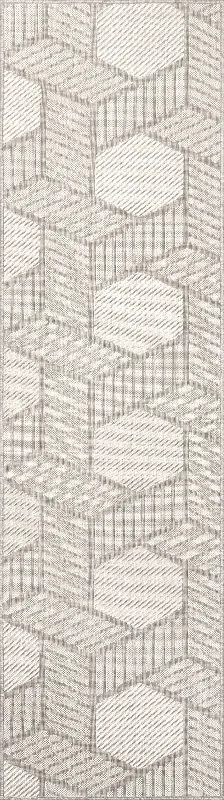 Latticework Indoor/Outdoor Rug | Grey