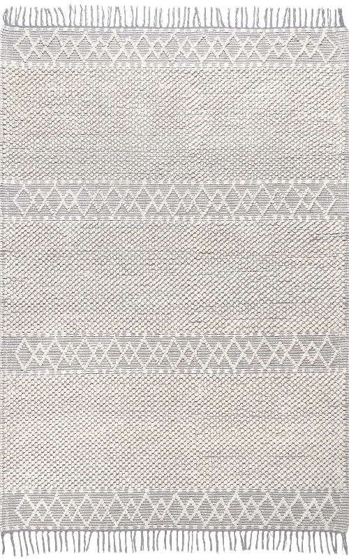 Leilani Wool Textured Rug | Ivory