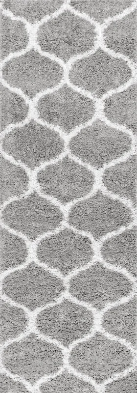 Naomi Quatrefoil Trellis Rug | Grey