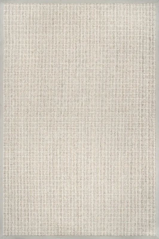 Paris Pinstriped Sisal Rug | Ivory