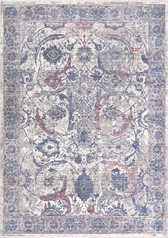 Persian Charmia Fringe Rug | Blue