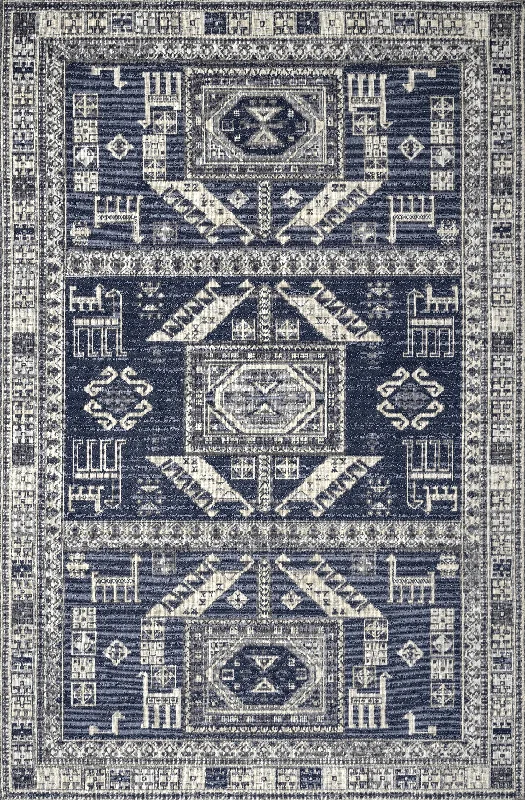 Saharan Temple Rug | Navy