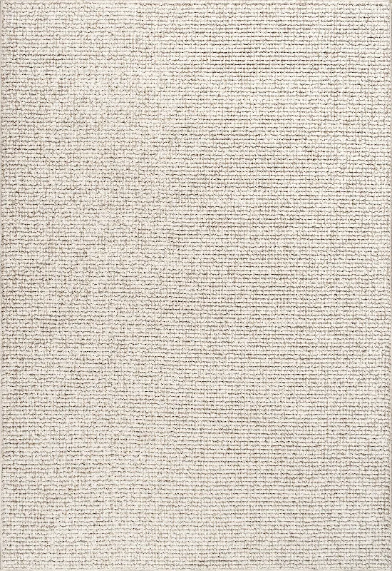 Solid Texture Rug | Beige