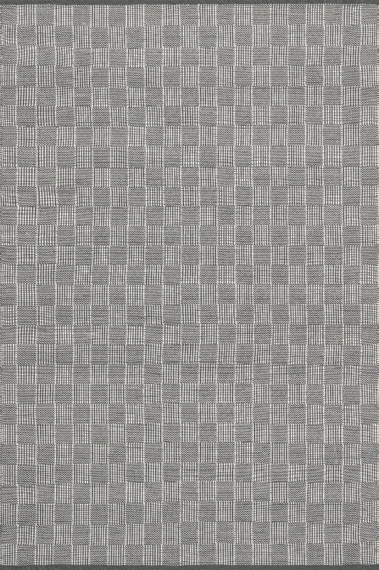 Squares Handwoven Indoor/Outdoor Rug | Grey