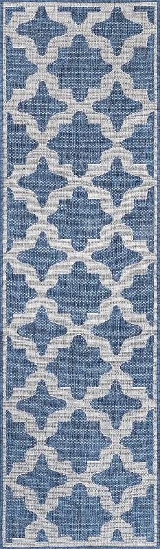 Starry Trellis Indoor/Outdoor Rug | Blue