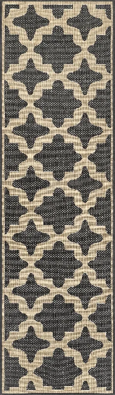 Starry Trellis Indoor/Outdoor Rug | Charcoal