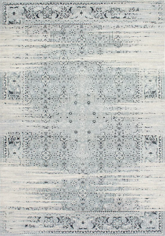 Vintage Abstract Rug | Blue