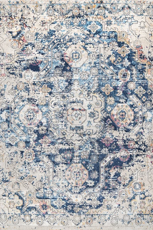 Weathered Medallion Rug | Blue