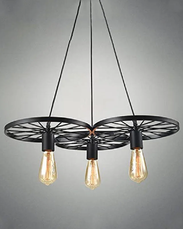 Retro Decorative Wheel Hanging Vintage Industrial Pendants