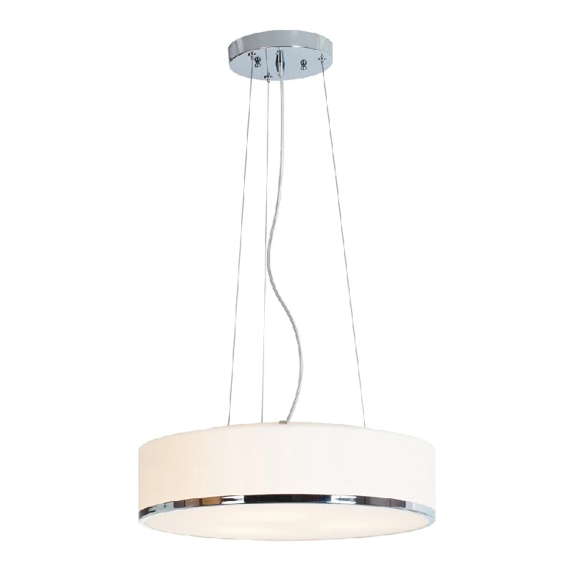 Access Lighting Aero 1-light LED Chrome Pendant with Opal Glass