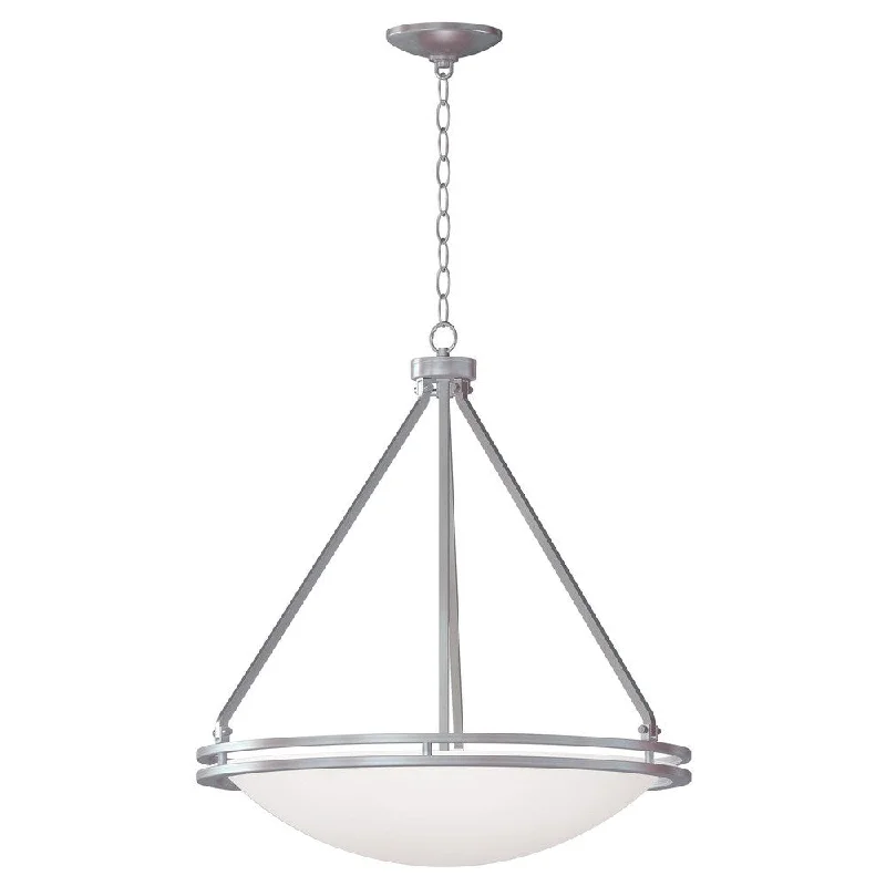 Access Lighting Aztec 5-light 21 inch Brushed Steel Pendant - Silver