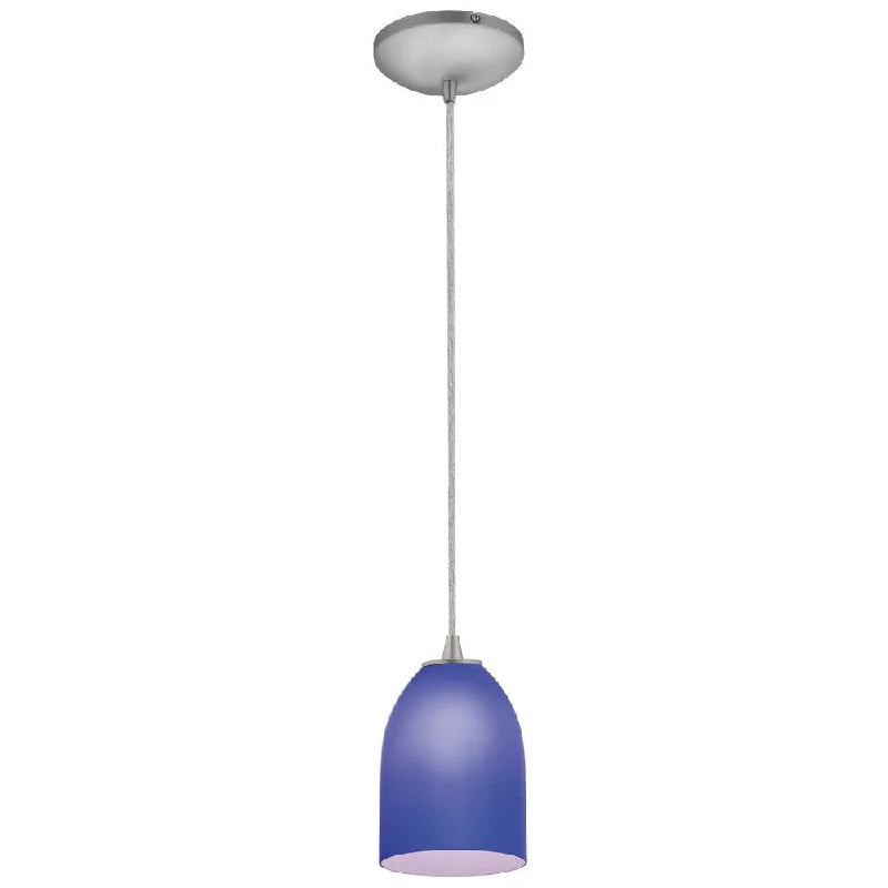 Access Lighting Bordeaux Steel LED Cord Pendant, Cobalt Shade