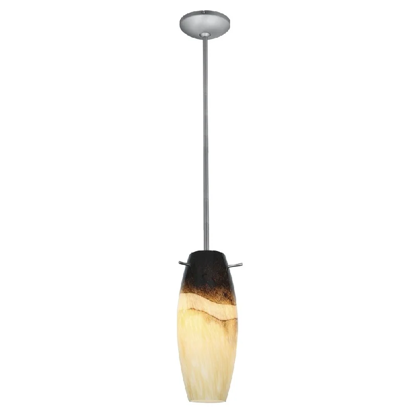 Access Lighting Cabernet Steel LED Rod Pendant, Sand Slate Shade