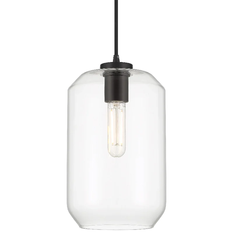 Access Lighting Clarity Tall LED Pendant - Black Finish