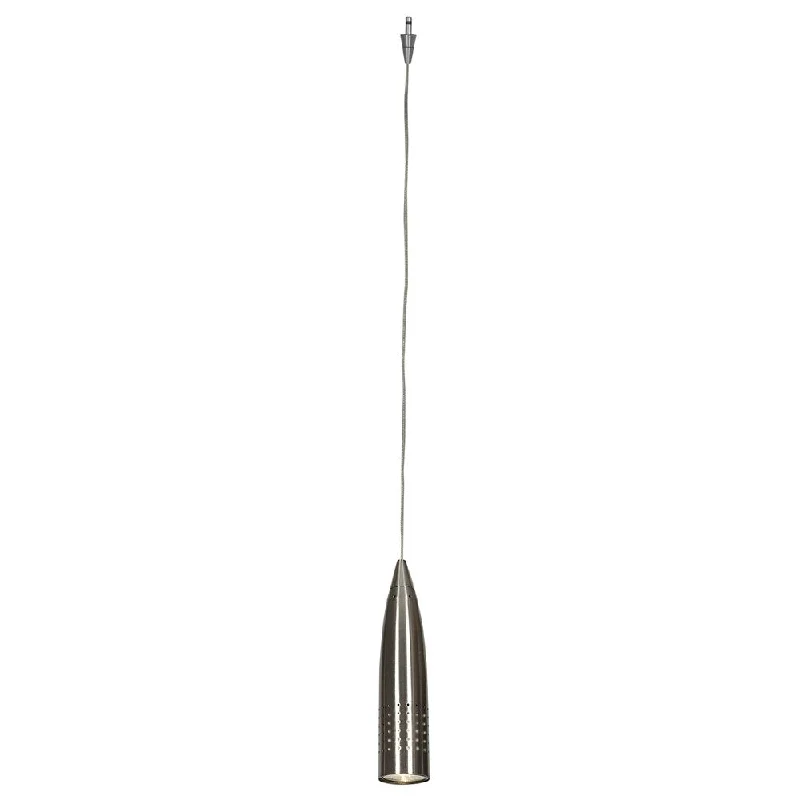 Access Lighting Odyssey Bullet Brushed Pendant Excluding Canopy - Brushed Steel