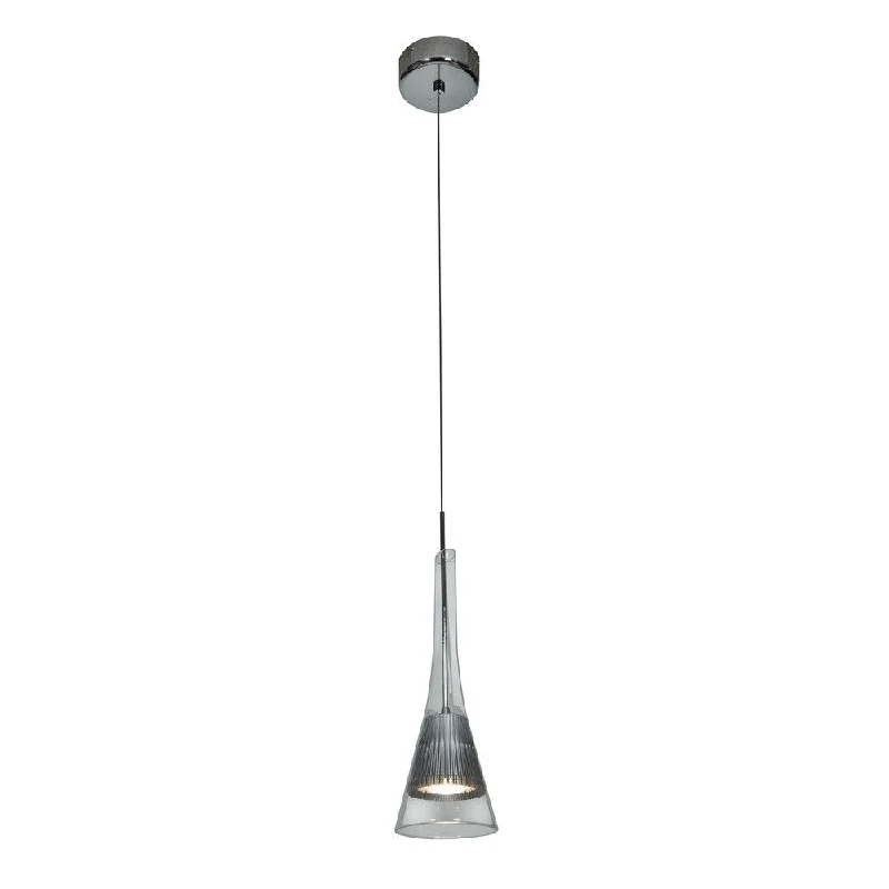 Access Lighting Pulse LED Cone Pendant - Silver