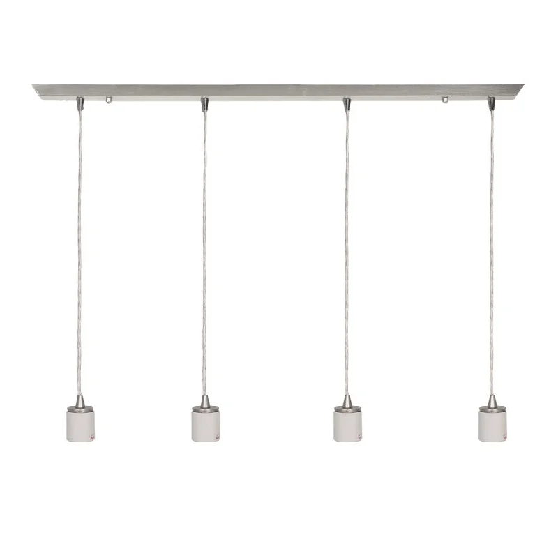 Access Lighting Quadra 4-light Steel Linear Pendant - Silver