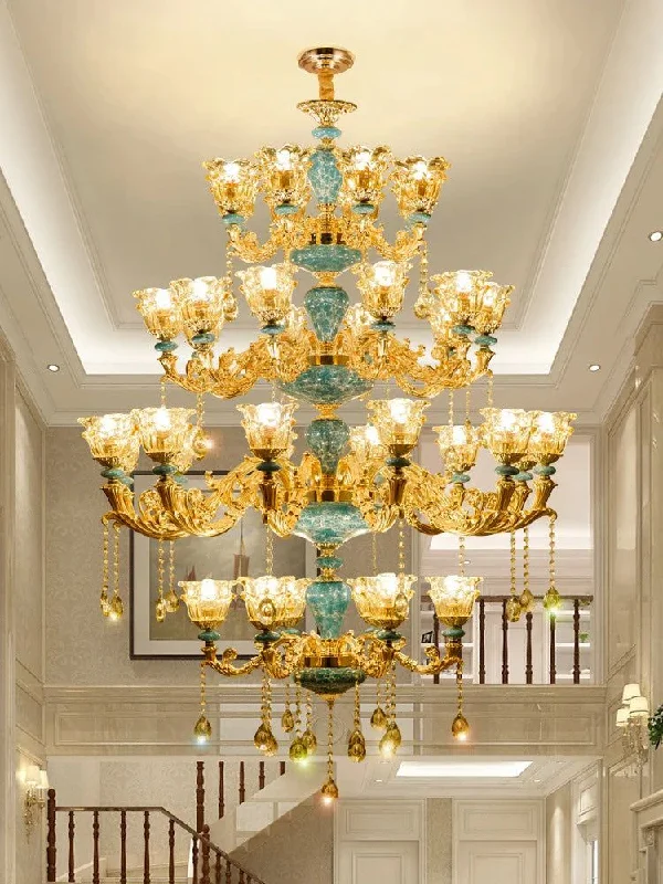 Crystal Ceramic Tier Chandelier - Elevate Your Space with Timeless Elegance