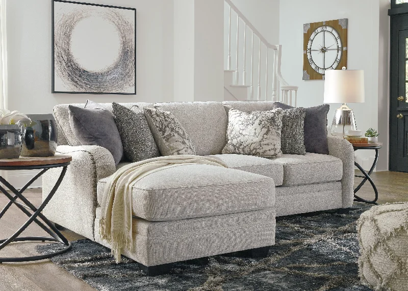 Dellara Chalk 2-Piece LAF Chaise Sectional