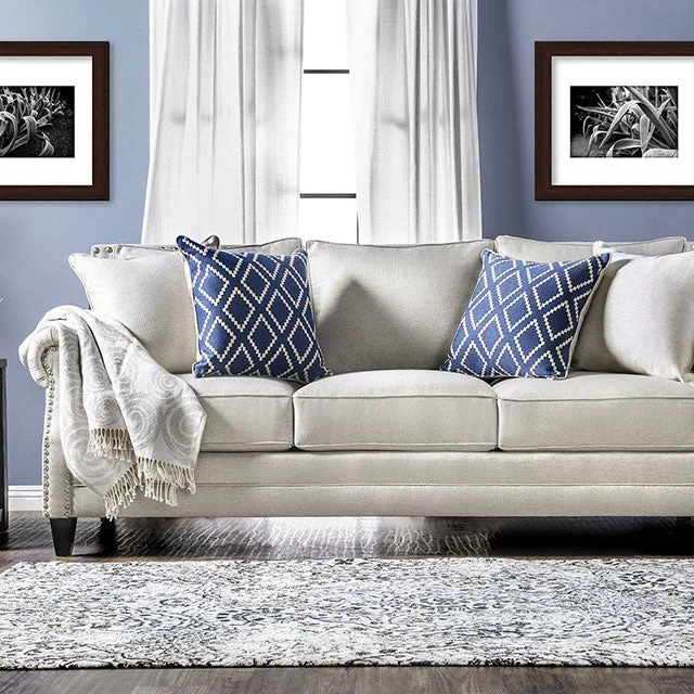 Giovanni Beige/Blue Sofa