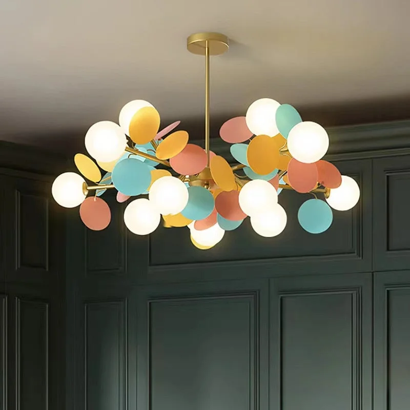 Grape Design Glass Chandelier - Unique & Elegant Lighting