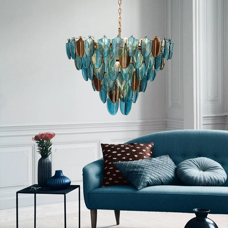 K9 Crystal Leaf Chandelier: Exquisite Lighting Fixture