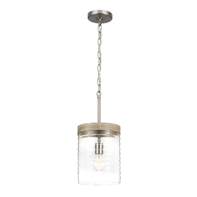 Kichler Lighting Maritime 1-Light Brushed Nickel Pendant Light