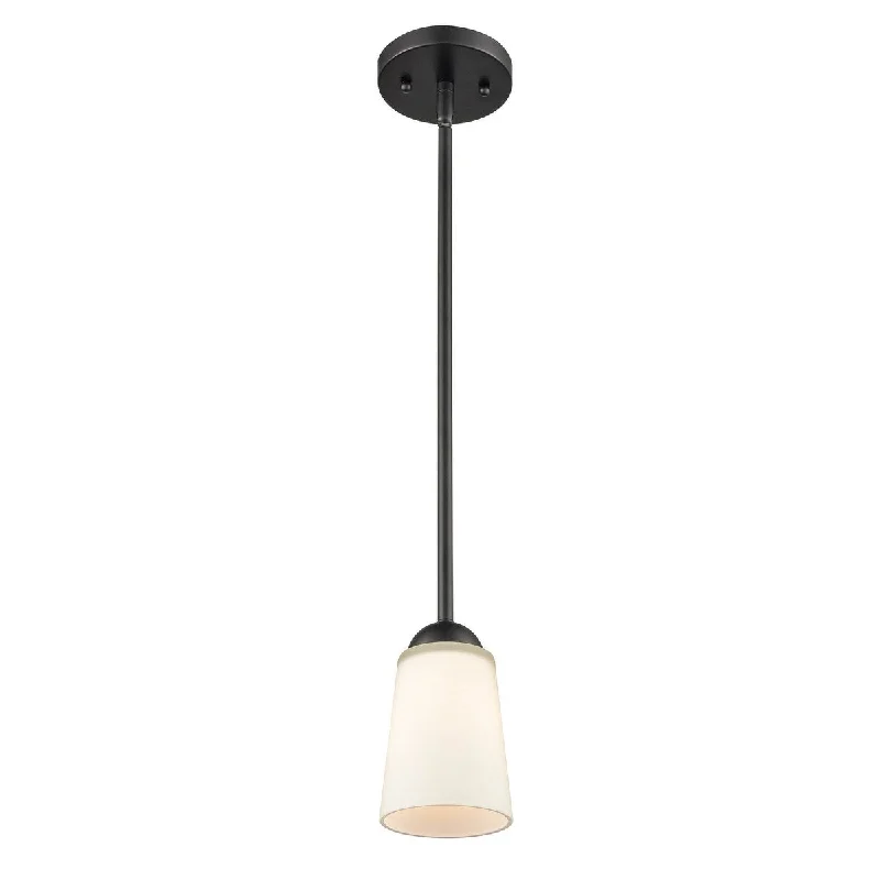 Millennium Lighting Ivey Lake 1 Light Mini-Pendant in Multiple Finishes with Frosted Glass Shade