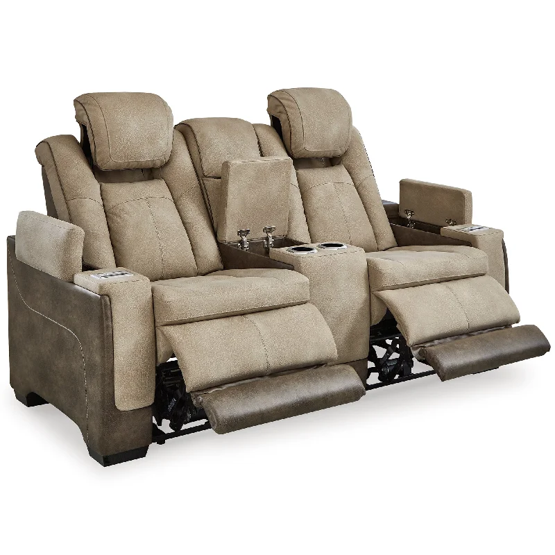 Next-Gen DuraPella Power Reclining Loveseat with Console