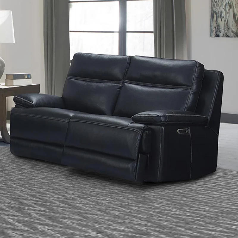 Parker House Paxton Power Loveseat in Navy