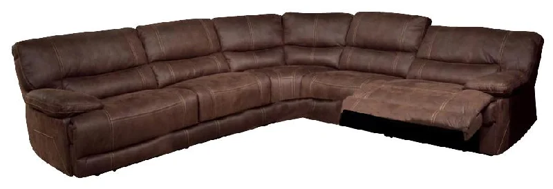 Parker House Pegasus 5pc Power Recliner Sectional in Dark Kahlua