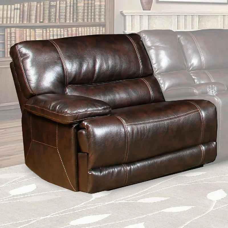 Parker House Pegasus Power Left Arm Facing Recliner in Nutmeg