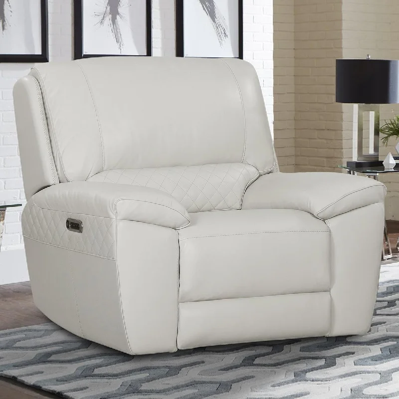 Parker House Scott Power Recliner in Alabaster