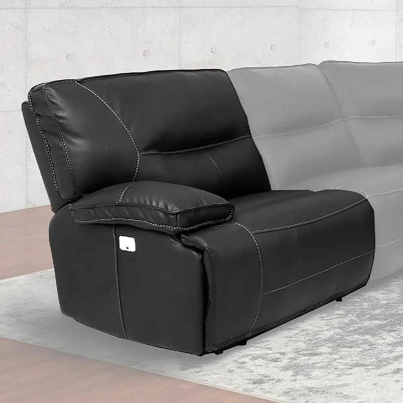 Parker House Spartacus Power Left Arm Facing Recliner in Black